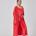 Luxio Fashion Women’s Cozy 3 Piece Pajama Lounge Set – Warm Wear