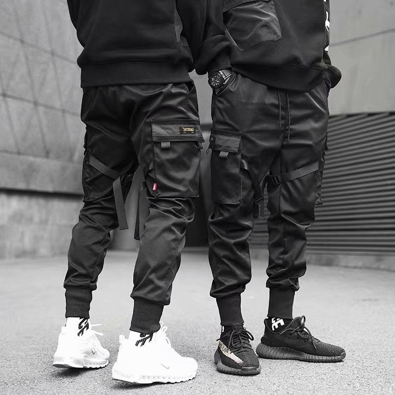 Luxio Fashion Men’s Cargo Harem Joggers – Streetwear Track Pants