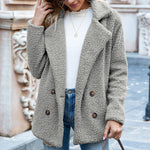 Luxio Fashion Women’s Loose Lapel Fluffy Coat – Winter Cardigan Outwear