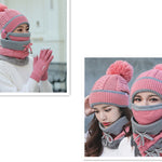 Luxio Fashion Winter Velvet Bib Mask – Warm Fur Face Cover for Women