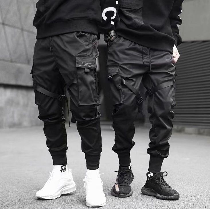 Luxio Fashion Men’s Cargo Harem Joggers – Streetwear Track Pants