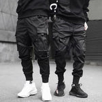 Luxio Fashion Men’s Cargo Harem Joggers – Streetwear Track Pants