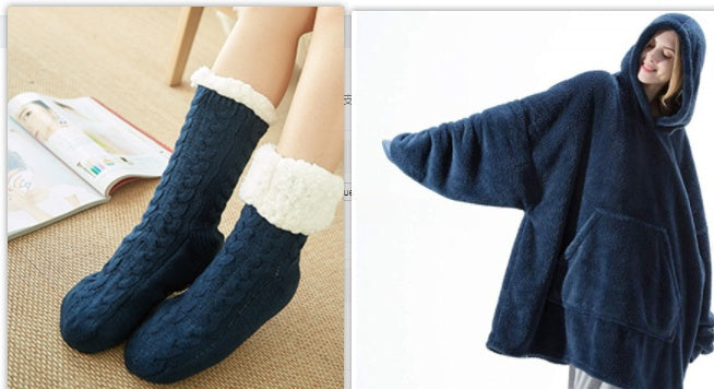 Luxio Fashion Wearable Blanket Hoodie – Oversized Fleece Sweatshirt