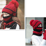 Luxio Fashion Winter Velvet Bib Mask – Warm Fur Face Cover for Women