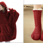 Luxio Fashion Wearable Blanket Hoodie – Oversized Fleece Sweatshirt