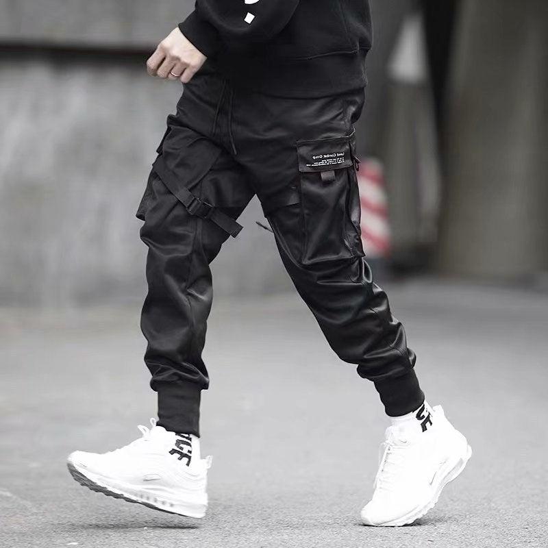 Luxio Fashion Men’s Cargo Harem Joggers – Streetwear Track Pants