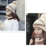 Luxio Fashion Winter Velvet Bib Mask – Warm Fur Face Cover for Women