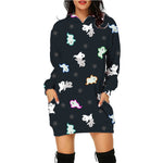 Luxio Fashion Women’s Halloween Print Long Hoodie – Casual Pocket Sweater