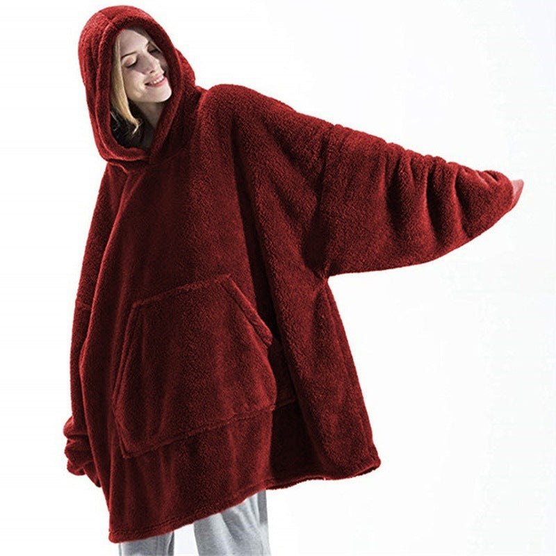 Luxio Fashion Wearable Blanket Hoodie – Oversized Fleece Sweatshirt