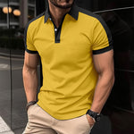 Luxio Fashion Men’s Short Sleeve Business Polo Shirt – Summer Top